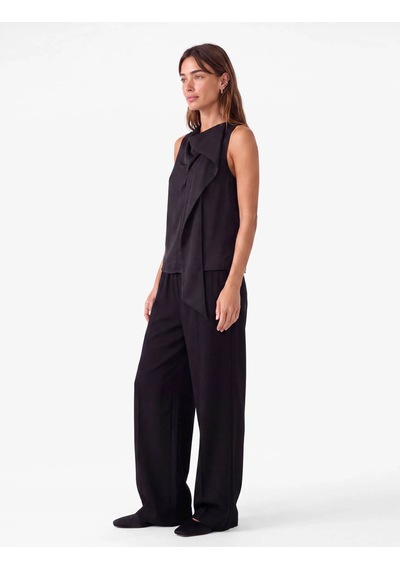 Koton Loose Fit Siyah Kadın Pantolon 7wak40043pw