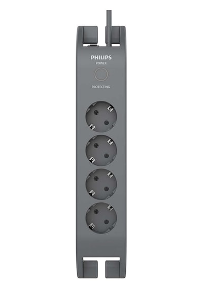 Philips SPN3140A/62 900 Joule 4'lü 2 m Anahtarlı Akım Korumalı Priz
