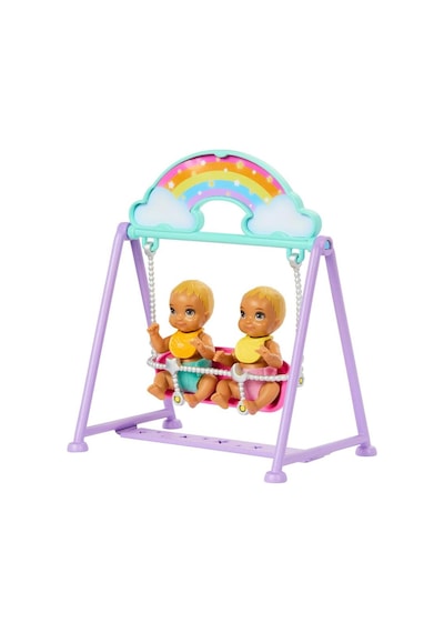 Barbie Skipper İkiz Bebekler Bakımı Oyun Seti Hxm99