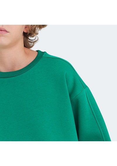 Slazenger LOGAN Çocuk  Yeşil Sweatshirt
