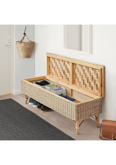 Bank, Rattan, 120 Cm Acı Kahverengi