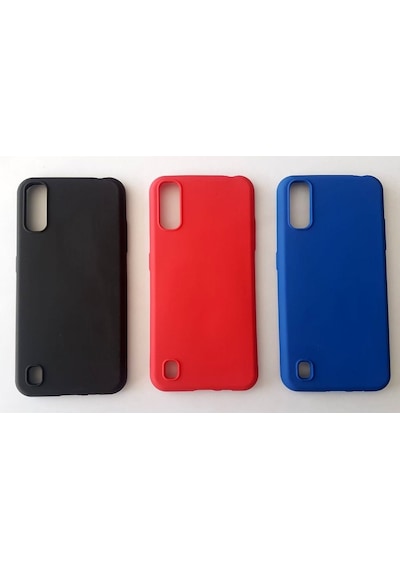 Samsung Uyumlu A01 Yumusak Slikon Kilif+Kirilmaz Ekran Koruyucu 415713677
