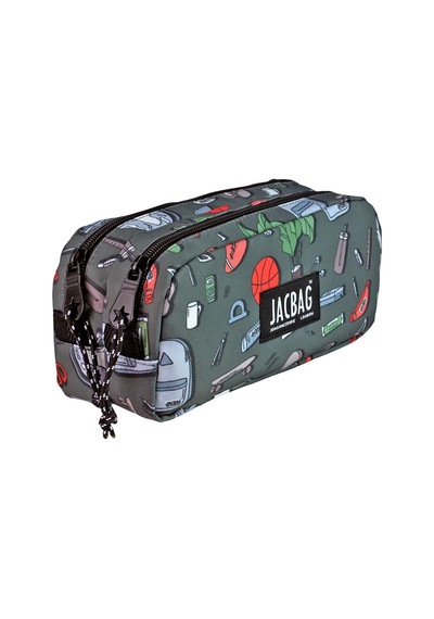 Jacbag Dual Pouch-iki Bölmeli Kalem Kutusu-college Renk:college
