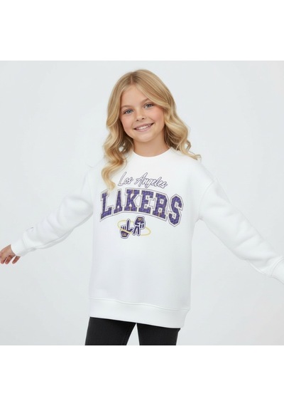 Seabubbles Lakers Çocuk Sweatshirt St09535 BEYAZ