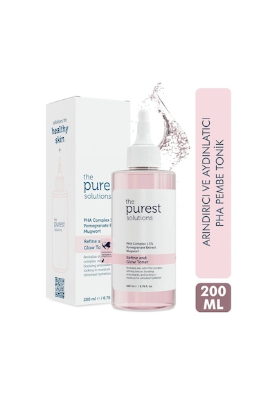 The Purest Solutions Hassas Ciltler İçin Arındırıcı Ve Aydınlatıcı Pembe Tonik 200 ML