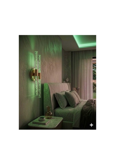 Bubbleflux Dubble Medium 40 Cm Modern Tasarım Led Aplik - Duvar Lambası - Gold - Elektrikli - Rgb Kumandalı Çok Renkli