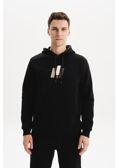 AR-MA Arma Erkek Kapüşonlu Sweatshirt Kanguru Cepli, 3 İplik Şardonlu, Regular Fit, %70 Pamuk %30 Polyester K30254628502 Siyah AR-MA Arma Erkek Kapüşonlu Sweatshirt Kanguru Cepli, 3 İplik Şardonlu, Regular Fit, %70 Pamuk %30 Polyester K30254628502 Siyah