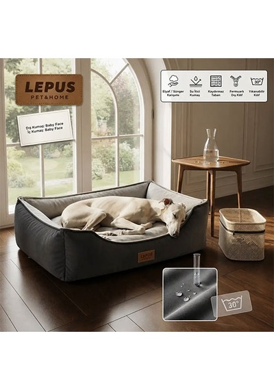 Lepus Dolce Premium Kedi Ve Köpek Yatağı Gri Medium 249-54008.02