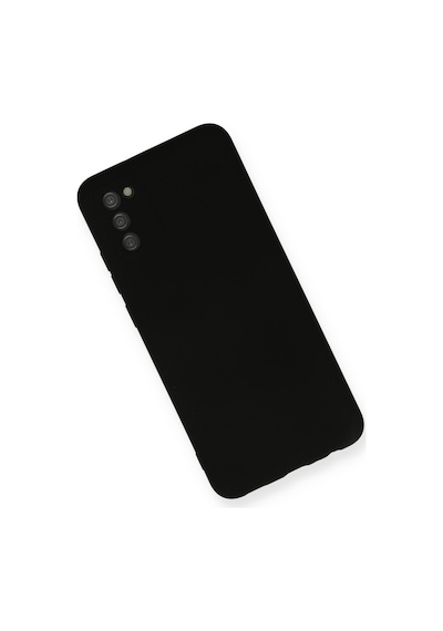 Samsung Galaxy A03s Uyumlu Kılıf Nano İçi Kadife Silikon - Siyah
