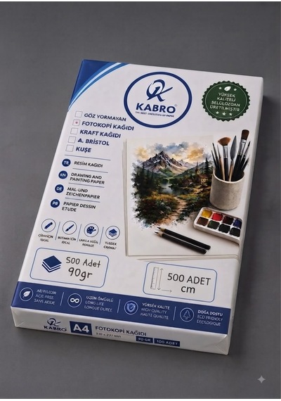 A4 Fotokopi Kağıdı 90 Gr 500 Lü 21x29,7 Cm Yazıcı, Fotokopi Ve Baskı Kağıdı