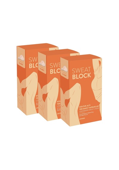 Sweat Block Koltuk Altı Ter Emici Yapraklar Koltuk Altı Pedi 3'lü Set Sku: Zeus8690010446619