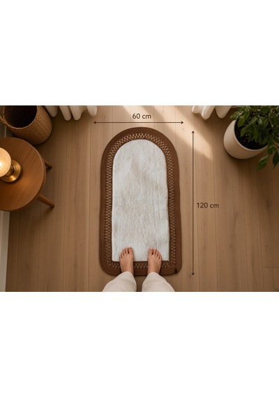 Nakkaş Home Peluşlu Jüt Seccade 60x120 Yumuşak Dokulu Kaydırmaz Taban Diğer