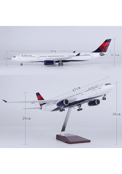 1/135 Delta Airlines Boeing 747 47 Cm Model Uçak Maketi
