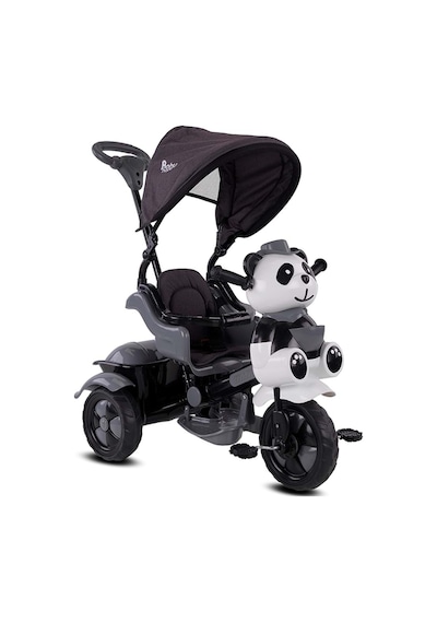 Babyhope 0127 Little Panda Ebeveyn Kontrollü Tenteli Müzikli Tricycle Üç Teker Bisiklet Gri