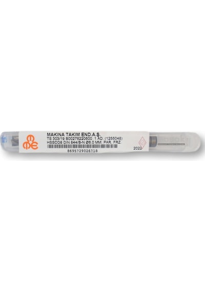 Mte 6 Mm Uzun Parmak Freze Hss-co8 Dın 844/b-n