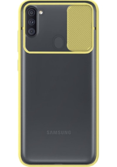 Samsung Galaxy M11 Lensi Açilir Kapanir Kamera Korumali Kilif 496037436