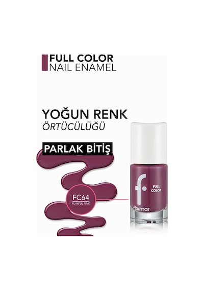 Flormar Full Color Parlak Bitişli Oje FC64