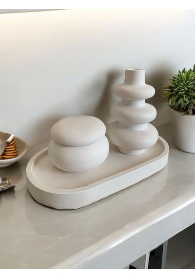 Bernami Mumluk Şamdanpinterest Dekoratif Tepsi Mum Ve Biblo 3 Lü Set İskandinav Model Diğer