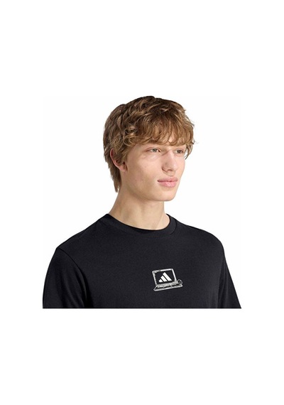 Adidas M Clkd I Ofc T Erkek Günlük Tişört Kc7083 Siyah