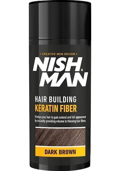 Saç Dolgunlaştırıcı Keratin Fiber Dark Brown Sabitleyici Sprey Set