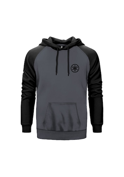 Yamaha Logo Kırmızı Renk Reglan Kol Sweatshirt