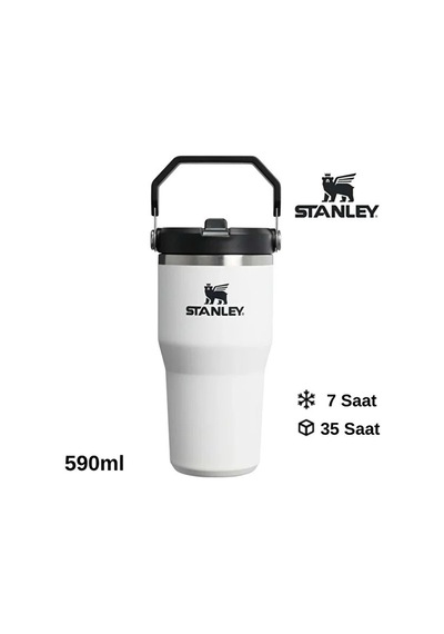 Stanley The Iceflow Flip Straw 2.0 Tumbler 0.59l Termos 10-13425-0117 Beyaz