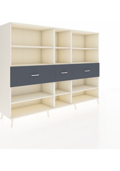 Hyperion Dolap 9 Raflı 3 Çekmeceli 220x44x163 Aytaşı-aytaşı/antr Aytaşı-aytaşı/antrasit Hyperion Dolap 9 Raflı 3 Çekmeceli 220x44x163 Aytaşı-aytaşı/antr Aytaşı-aytaşı/antrasit