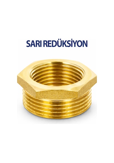 1/2 X 1/8 İnç Sarı Redüksiyon Pirinç Gövde, Sızdırmaz Ve Uzun Ömürlü Bağlantı Parçası