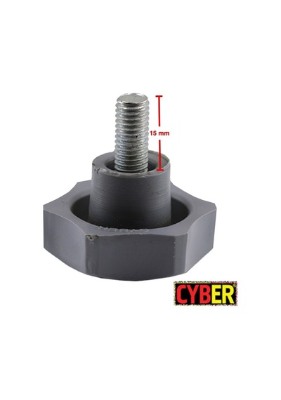M8X20 Civatalı Model No:2 Plastik Sıkma Kolu Gri