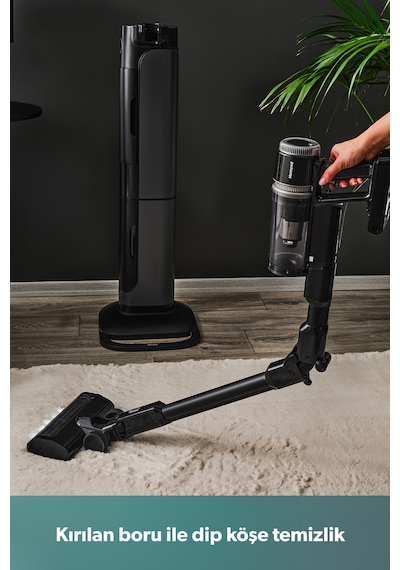 Homend Dustrider Pro 1270H Toz İstasyonlu Ergonomik Dikey Süpürge