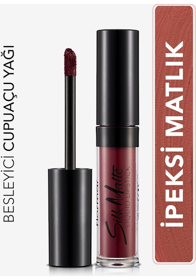 Flormar Kadife Dokulu Likit Mat Ruj - Silk Matte Liquid Lipstick - 009 NASTY CORAL - 8690604505364
