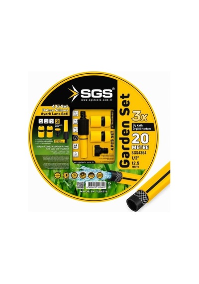 Sgs Sgs4364 Gardenflex Hortum 20mt 4 Prç.lans Set