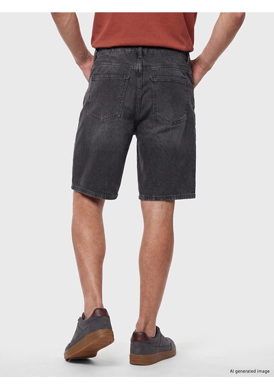 Lcw Jeans Antrasit Loose Fit Erkek Jean Şort