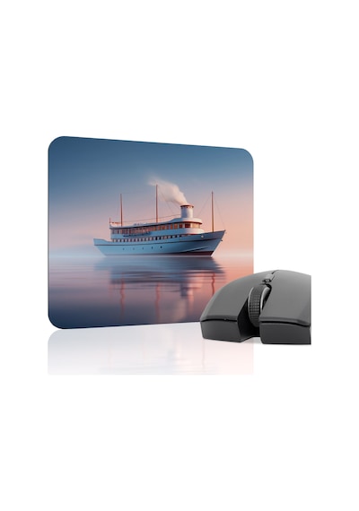 Gemi Ship Kaymaz Dikişli Kauçuk Oyuncu Mousepad V5 - 22x18 Gaming Mouse Pad Fare Altlığı