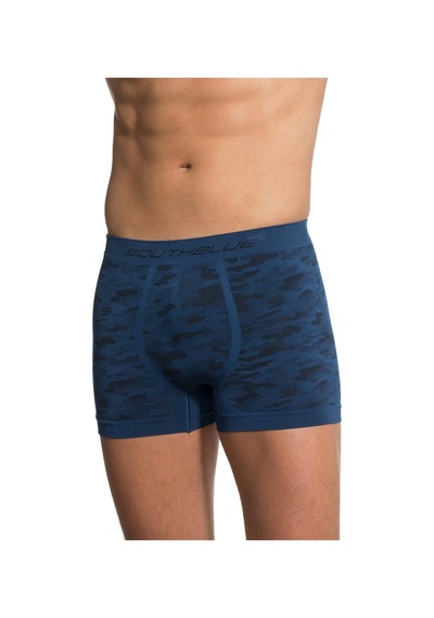 Doremi Sky Kamuflaj Erkek Boxer Mavi - Siyah
