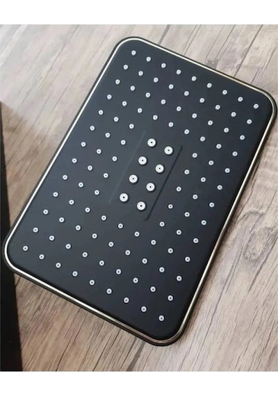 Makedonya Siyah Mix Banyo Duş Bataryası Robot Yağmurlama Duş Seti 2 İn 1 Set Siyah