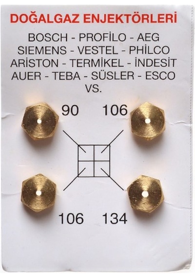 Doğalgaz Enjektör Ocak Takımı (Bosch Uyumlu, Siemens, Profilo, Vestel ) - 207388679