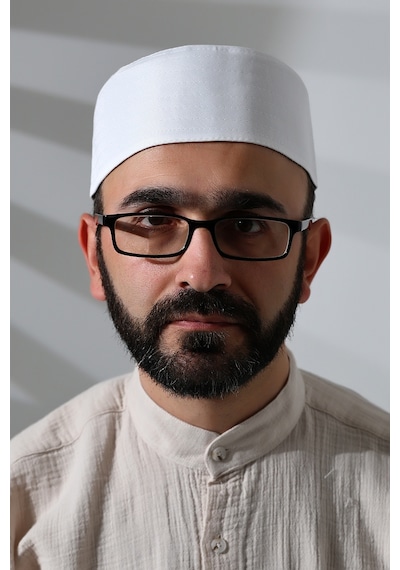 Osmanlı Arma Desenli Kalıp Kumaş Takke Beyaz