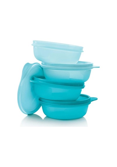 Tupperware Şeker Kaplar 4 Parça Set Mor