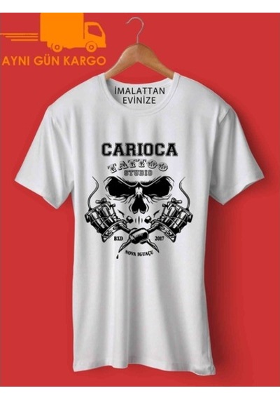Carioca Tattoo Studio Baskılı Tişört Tshirt Ücretsiz Kargo