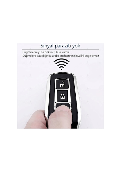 Audi A3 A4 A5 A6 A8 E-tron Q3 Q4 Q5 Q7 Q8 S5 S6 E-tron Gt Gümüş Kenar Tpu Anahtar Kılıfı Beyaz