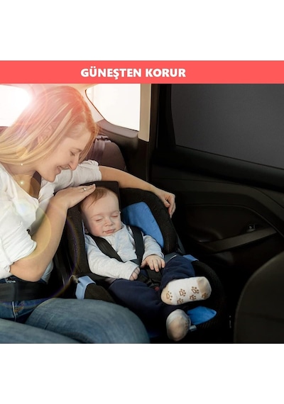 Ankanorm 2 Adet Yan Cam Güneşlik Perdesi Kılıfı Oto Araç Arka Yan Cam Güneşliği Perdesi Genel
