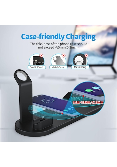 4'ü 1 Arada Kablosuz Şarj Yuvası, Apple Mikro/tip C Telefonlar İçin 360 Derece Dönen Şarj Yuvası, İwatch Serisi, Airpods, İphone, Samsung Uyumlu Galaxy İçin Qi Hızlı Şarj Yuvası Çok Renkli 4'ü 1 Arada Kablosuz Şarj Yuvası, Apple Mikro/tip C Telefonlar İçin 360 Derece Dönen Şarj Yuvası, İwatch Serisi, Airpods, İphone, Samsung Uyumlu Galaxy İçin Qi Hızlı Şarj Yuvası Çok Renkli