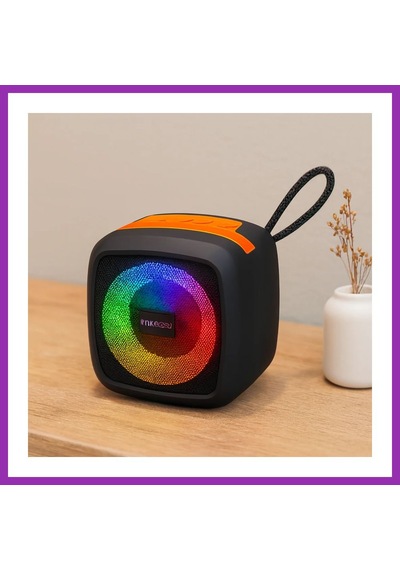 Bezos Kablosuz Taşınabilir Bluetooth Hoparlör Işıklı, Usb/tf, 1200mah Bty