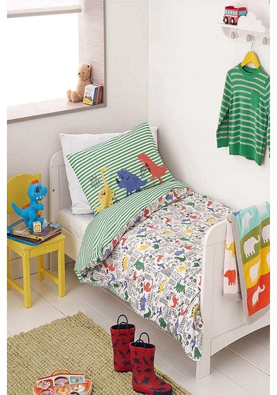 Dinazor Çocuk Bebek Nevresim Takımı 100x150