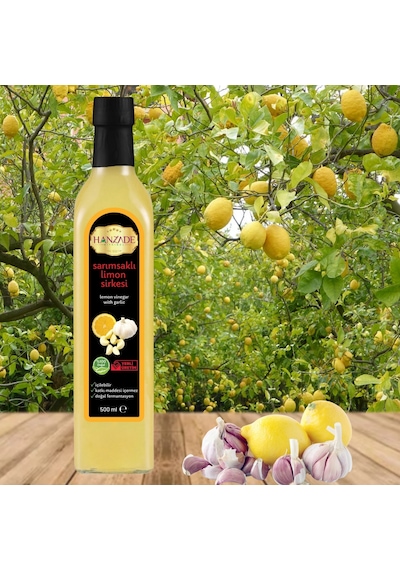 Hanzade Bitkisel Sarımsaklı Limon Sirkesi 6 x 500 ML