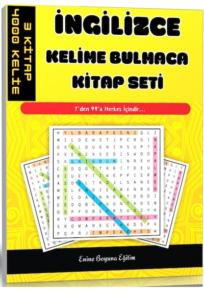 İngilizce Kelime Bulmaca Kitap Seti 3 Kitap- 800 Sudoku
