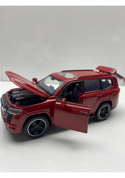 Diecast Metal Oyuncak Araba Toyota Land Cruıser Çek Bırak Model Araç 1:32 Ölçek 15 Cm Diğer