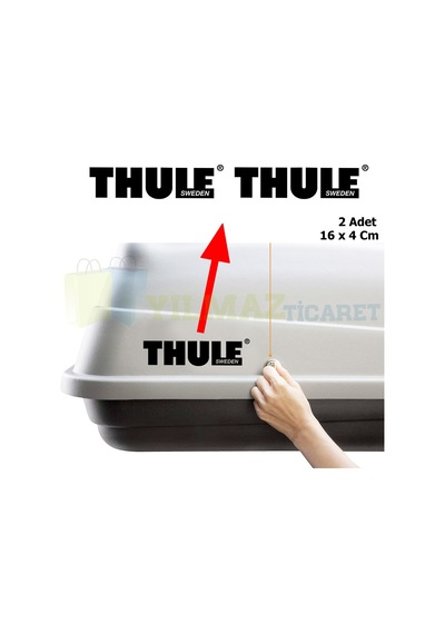Thule Sweden Oto Sticker Araba Yapıştırma 2 Adet Yüksek Kalite