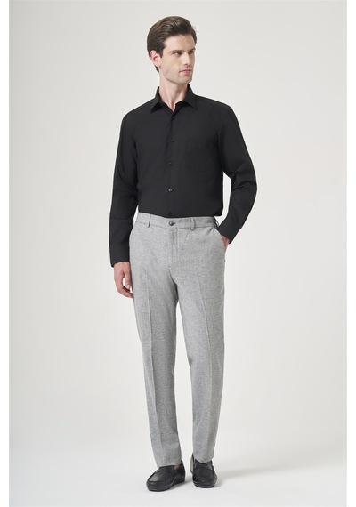 İmza Siyah Yan Cep Comfort Fit Pamuklu Chino Pantolon 1003260167